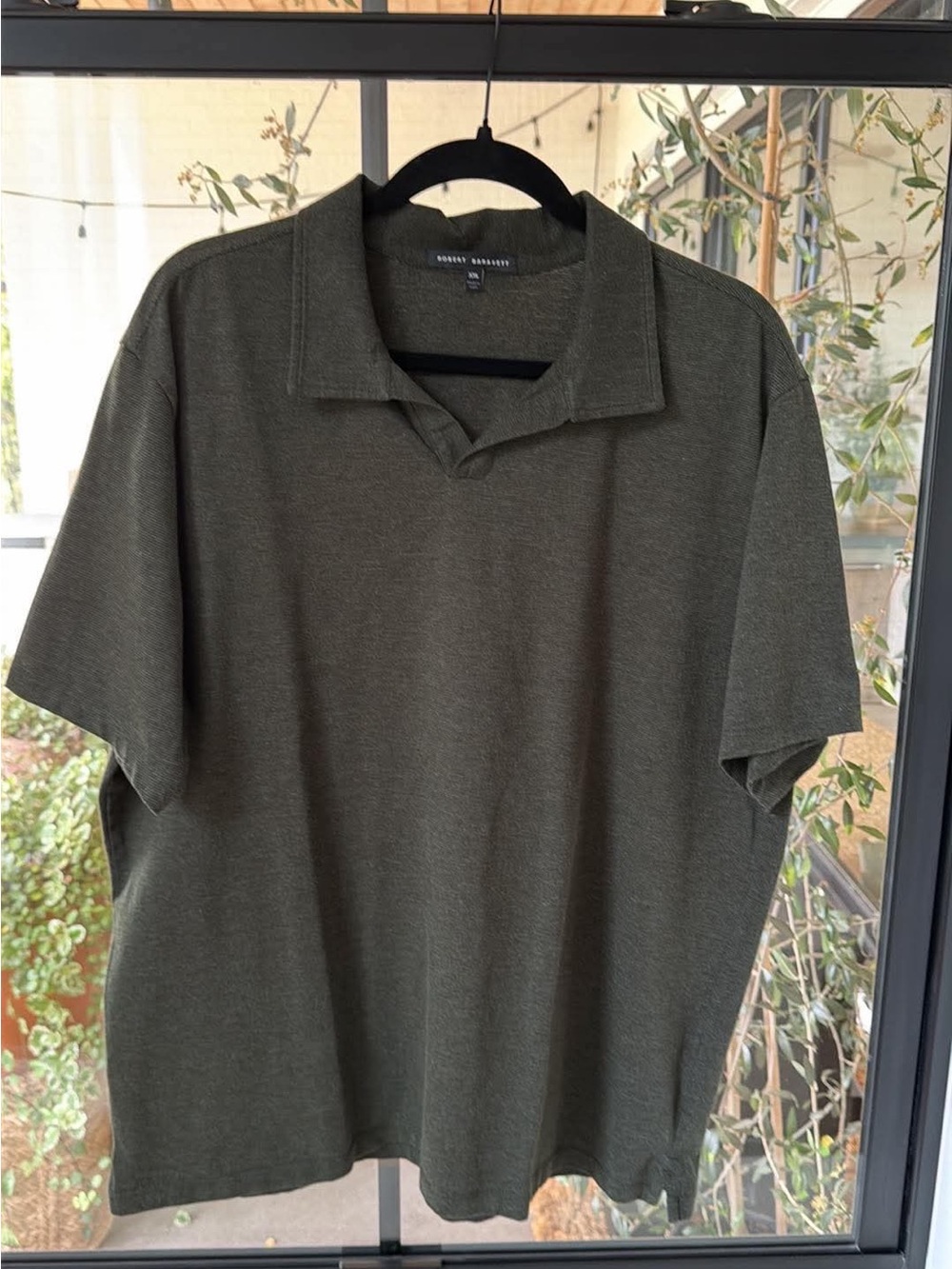 Robert Barakett Olive Short-Sleeve Polo